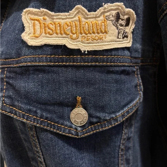 Disneyland Denim Jacket Embroidered Mickey Mouse - Picture 5 of 10